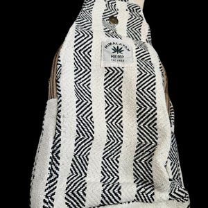 Hemp Sling Backpack- Hemp Cross body Bag-Hemp Shoulder Backpack Adjustab… NWT